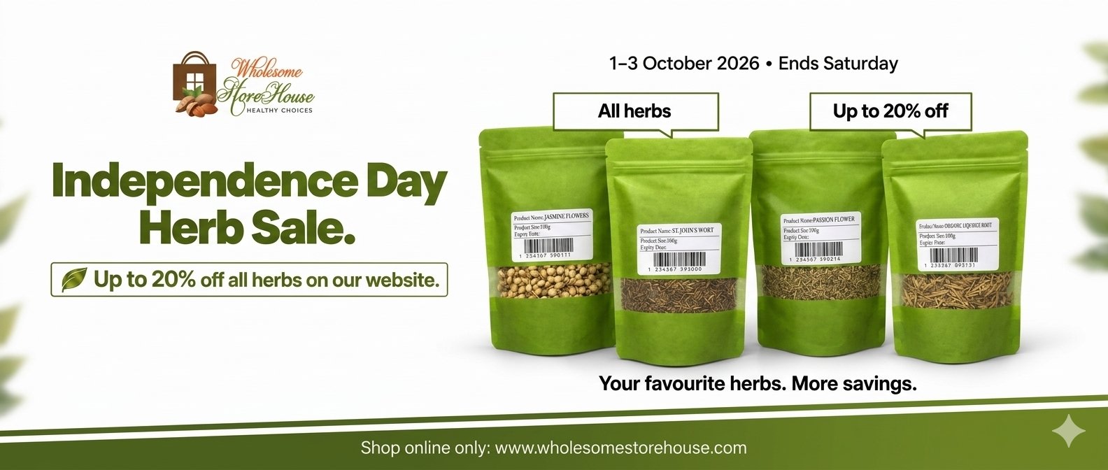Independence Day Herbs Sales