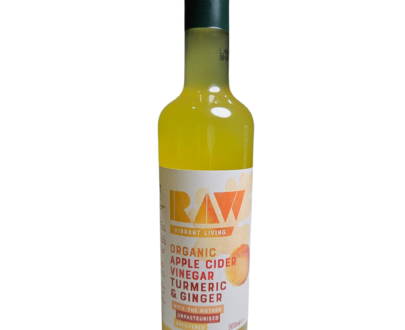 Raw Organic Apple Cider Vinegar Turmeric And Ginger 500ml