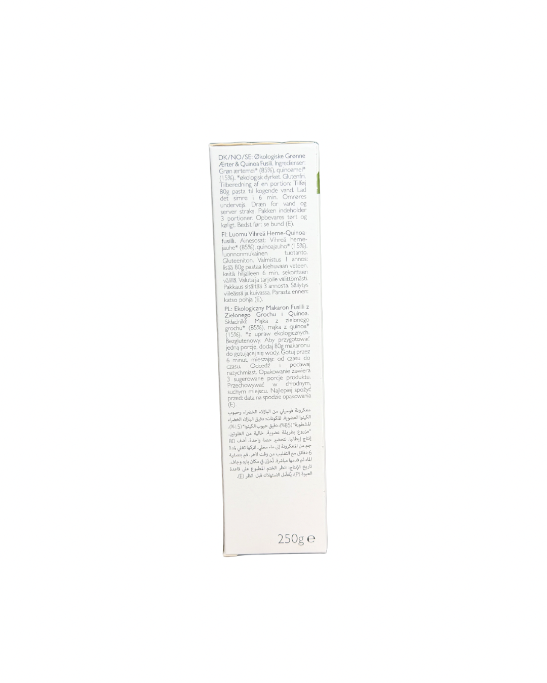 Clearspring Pea And Quinoa Pasta 250g - Image 3