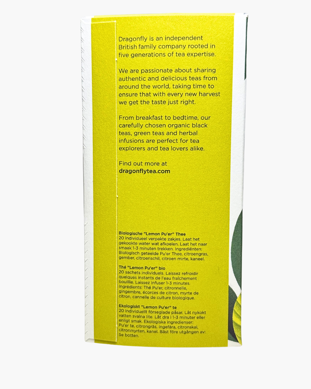 Dragonfly Digestive Lemon Pu'er Tea - Image 3