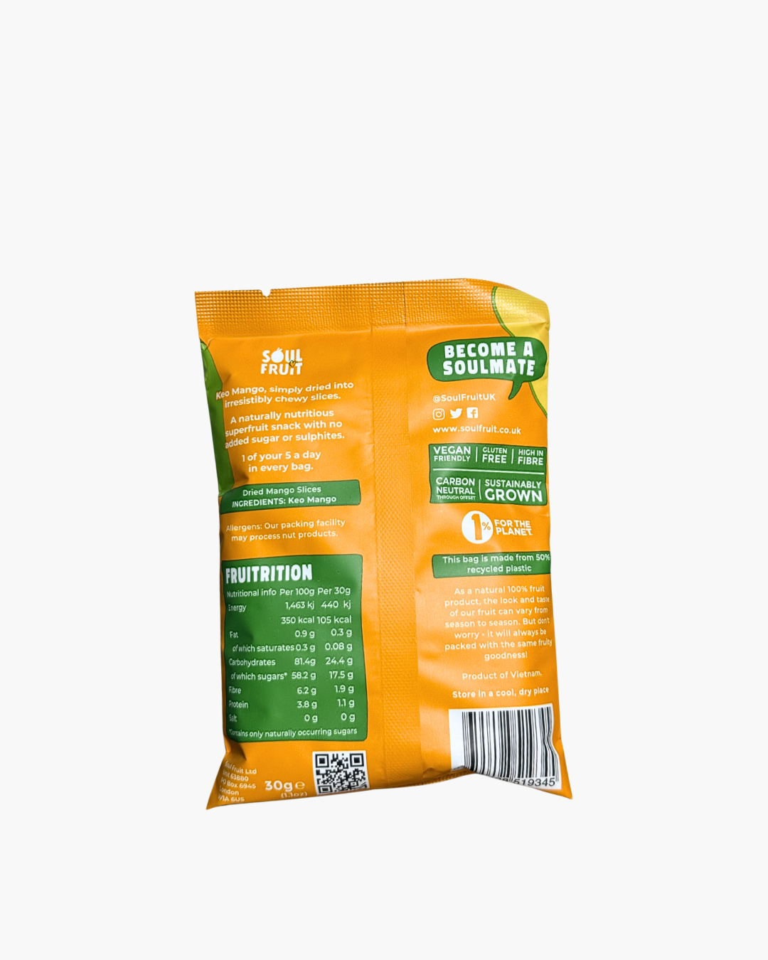Soul Fruit Soft Dried Keo Mango Chewy Slices - Image 2