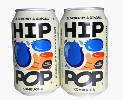 Hip Pop Blueberry and Ginger Kombucha