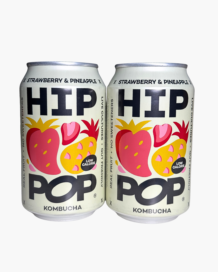 Hip Pop Strawberry and Pineapple Kombucha