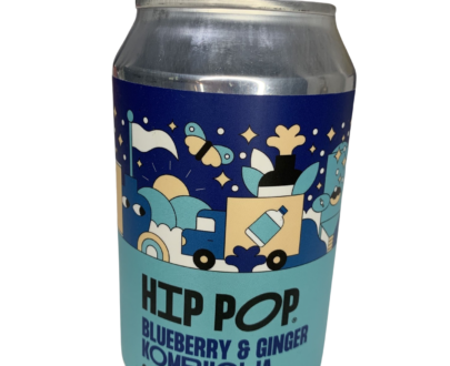 Hip Pop Blueberry and Ginger Kombucha