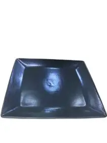 Black Square Dinner Plate