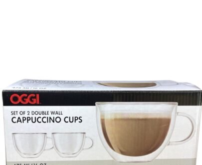 Oggi Set of Two Double Wall Cappuccino Cups