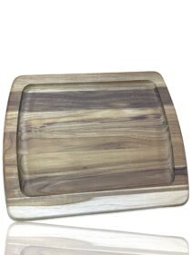 Lipper Edge Grain Serving Plate