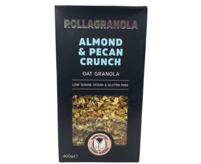 Rollagranola Almond & Pecan Crunch Oat Granola (Low Sugar, Vegan & Gluten Free)