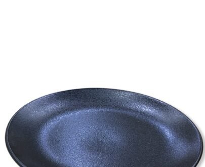 Black Round Side Plate