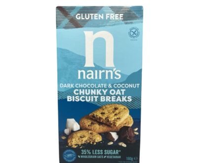 Nairn's Dark Chocolate and Coconut Chunky Oat Biscuit Breaks Gluten Free