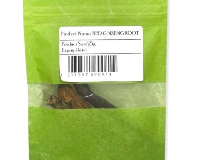 Organic Red Korean Ginseng Root 25g